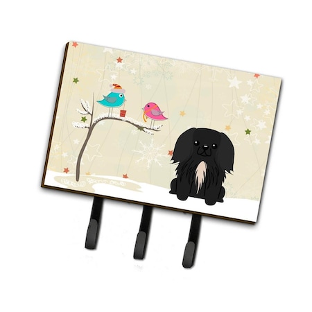 Carolines Treasures Christmas Presents Between Friends Pekingnese Black Leash or Key Holder BB2579TH68